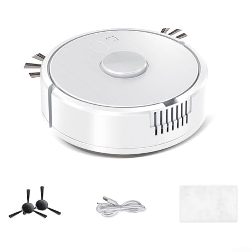 Innovativer Saugroboter mit Luftbefeuchter Spray zur Staub- und Schmutzentfernung an jedem (weiß) von DAZZLEEX