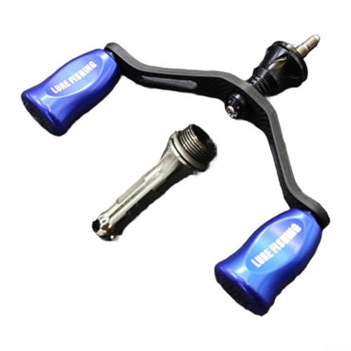 Kohlefaser-Ersatz-Wippgriff und Balance-Stange für NASCI, Sephia, für STELLA Rollen, Unterstützung für Twinpower, für Complex, für SAHARA-Modelle (blau) von DAZZLEEX