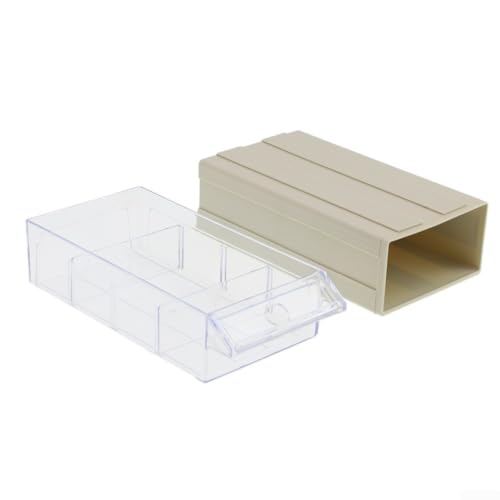 Mehrzweck-Aufbewahrungsbox für die Organisation von Kleinteilen, stapelbares Design und nicht zerbrechliche Schubladen (grau) von DAZZLEEX