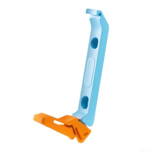 Outdoor-Fahrrad-Getränkehalter für Fahrrad, kompatibel mit Wasserflaschen und Getränkedosen, mit präziser Schnalle, um Stöße auf rauen Straßen zu absorbieren (kurz, orangeblau) von DAZZLEEX