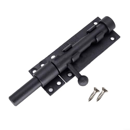 Riegel aus hochwertigem 304 Edelstahl, perfekt für die Sicherung jeder Tür mit Stil (schwarz) von DAZZLEEX