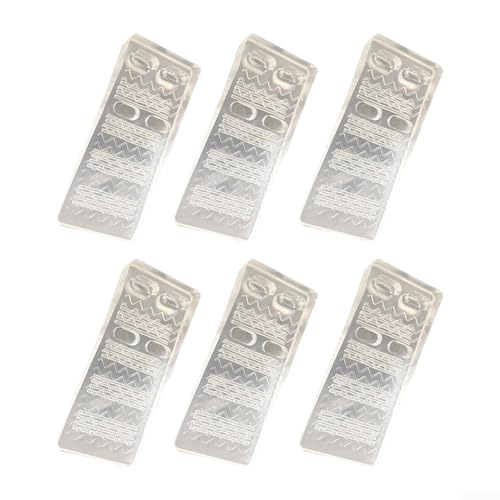 Schlankes Design: Eine Packung mit sechs transparenten, stapelbaren TPR-Stoppern zum einfachen Schutz Ihrer Wände und Türen Schlankes Design: Eine Packung mit sechs transparenten, stapelbaren TPR-Stoppern zum einfachen Schutz Ihrer Wände und Türen von DAZZLEEX