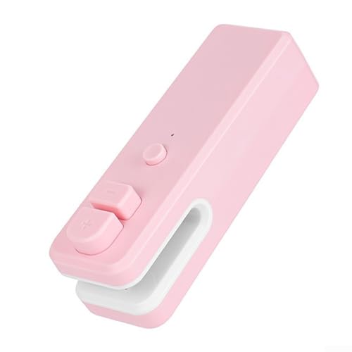 Schneller und effektiver Mini-Beutelverschluss zum Wiederverschließen von Snacks, 2-in-1-Design für Ihre Küche (rosa) von DAZZLEEX