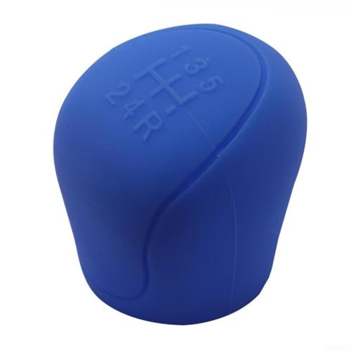 Schützende Silikon-Schaltknaufabdeckung mit rutschfestem Griff, um Schäden an 5-Gang-Schaltknauf-Autos zu verhindern (blau) von DAZZLEEX