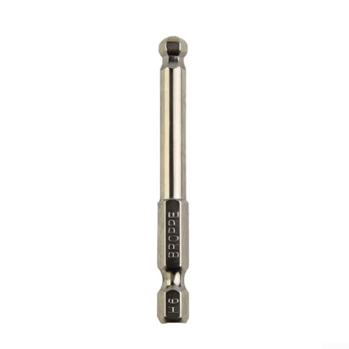 Sechskant-Schraubendreher-Aufsatz mit Kugelkopf, 65 mm lang, perfekte Passform für verschiedene Projekte; hält Schrauben während des Gebrauchs magnetisch sicher (H6) von DAZZLEEX
