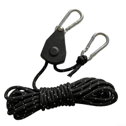 Seilzug mit verstellbarem winddichtem Seil, ideal zur Sicherung von Zelten gegen Wind (D) von DAZZLEEX