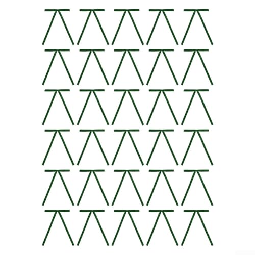 Set mit 30 Samtschleifen für Weihnachtsbaum- und Kranzdekoration, entworfen mit beflocktem Stoff, um saisonale Wohnkultur zu bereichern (grün) von DAZZLEEX