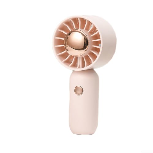 USB Silent Fan Portable Mini Fan for Desk or Handheld Use with 3 Speed Settings and Cute Design (Pink) von DAZZLEEX