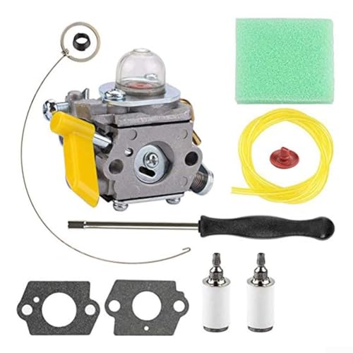 Vergaser-Reparatursatz für mehrere Rasentrimmer-Modelle, inklusive Luftfilter und Kraftstoffleitung Vergaser-Reparatursatz für mehrere Rasentrimmer-Modelle, inklusive Luftfilter und Kraftstoffleitung von DAZZLEEX