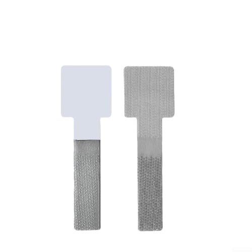 Verstellbarer Nylon-Kabel-Organizer mit wiederverwendbaren Clips für unter dem Schreibtisch, um Kabel effizient zu verwalten und zu organisieren in Heim- oder Büroumgebungen (grau) von DAZZLEEX