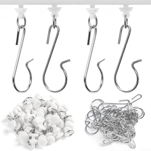 Vorhangrollenhaken 60er Set für mühelose Einrichtung und Geräuschreduzierung in Ihrem Zuhause Vorhangrollenhaken 60er Set für mühelose Einrichtung und Geräuschreduzierung in Ihrem Zuhause von DAZZLEEX
