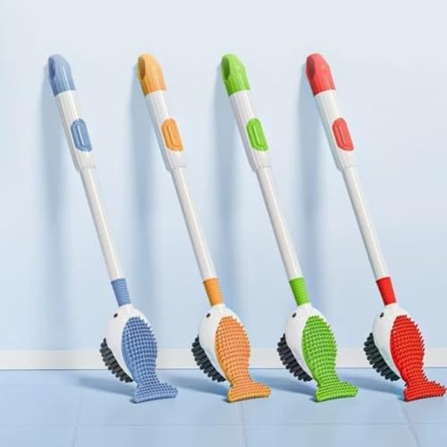 WC-Bürste ohne toten Winkel Borsten-Design für umfassende Reinigung, Saugnapf-Basis für stabile Platzierung, sauberere Dosierfähigkeit für stromlinienförmige Nutzung (grün) von DAZZLEEX