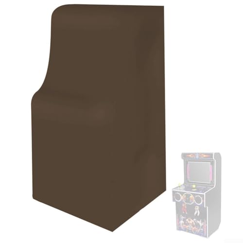 Wasserdichte und staubabweisende Spielkonsolen-Abdeckung aus langlebigem 210D-Oxford-Gewebe (Kaffee) von DAZZLEEX