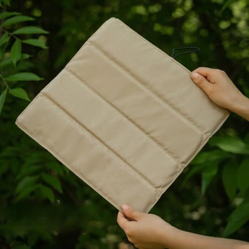 Wasserdichtes Camping-Sitzkissen, kompakt, faltbar, Outdoor-Kissen für Wanderer (braun) von DAZZLEEX