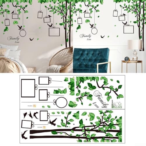 Wohnzimmer Home Decor Stammbaum Bilderrahmen Wandaufkleber Aufkleber aus entfernbarem PVC-Material geeignet für glatte Wände Wohnzimmer Home Decor Stammbaum Bilderrahmen Wandaufkleber Aufkleber aus entfernbarem PVC-Material geeignet für glatte Wände von DAZZLEEX