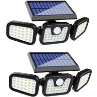 2-teilige Solar-Gartenwandleuchte, stimmungsvolle Außenbeleuchtung mit Bewegungssensor, geeignet für Wohnzimmer, Flur und als Wandleuchte im von DAZZLER