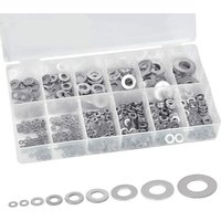 800 stücke Boxed M2-M12 Edelstahl Flache Washer Dichtung Ersatz Hardware Langlebig 800 stücke Boxed M2-M12 Edelstahl Flache Washer Dichtung Ersatz Hardware Langlebig von DAZZLER