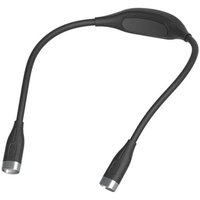 Hals-Leselicht, 4 LED 3-farbiges wiederaufladbares Leselicht, Augenschutz, Buchlicht mit extra langem flexiblem Klapparm, geeignet für Nachtlesen, von DAZZLER
