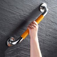 Handlauf aus Edelstahl – gelb, 30 cm, Sicherheitshandlauf aus Edelstahl 304 für Badewanne und Dusche, rutschfest, auch für Dusche geeignet. von DAZZLER