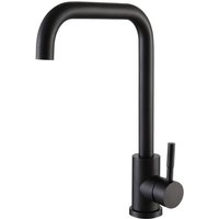 Küchenarmatur aus Edelstahl 304, schlicht, kühl, elegant, schwarz, mit siebenstelliger Schwenkfunktion und langlebigem Betrieb von DAZZLER