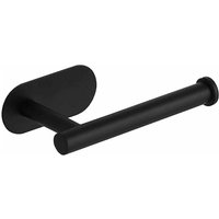 Schwarzer Toilettenpapierhalter aus Edelstahl zur Wandmontage, Selbstklebender Toilettenpapierhalter zur Wandmontage ohne Bohren, von DAZZLER