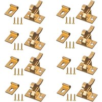 Set mit 8 robusten, abgewinkelten Messingriegeln – Schrankriegel für Türen und Fenster in Haus, Büro und Kleiderschrank Set mit 8 robusten, abgewinkelten Messingriegeln – Schrankriegel für Türen und Fenster in Haus, Büro und Kleiderschrank von DAZZLER