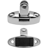 Stück Bimini-Scharnier für Bootsverdeck, drehbar, seitliche Deckmontage, aus Edelstahl 316 mit Gummipuffer (Schrauben nicht im Lieferumfang enthalten) von DAZZLER