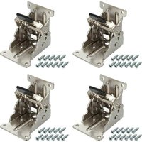 Stück hellsilber-nickelplattierte, selbstverriegelnde 90-Grad-Klappscharniere aus Edelstahl mit Schraube, für Wohnmöbel, Türen, Fenster usw. Stück hellsilber-nickelplattierte, selbstverriegelnde 90-Grad-Klappscharniere aus Edelstahl mit Schraube, für Wohnmöbel, Türen, Fenster usw. von DAZZLER