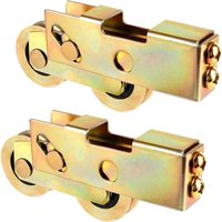 Tandemrollenbaugruppe für Terrassenschiebetüren, Ersatzrollen für Huazu-Schiebetüren, 1-1/4"-Stahlkugellager von DAZZLER