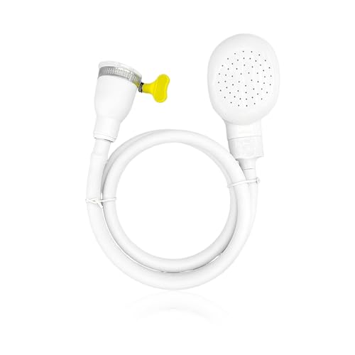 1 Stück weißer Haustier-Badewannen-Duschkopf, Duschkopf-Set, tragbarer Duschkopf, Wasserhahn-Duschaufsatz, Haustier-Dusche, Duschkopf mit Schlauch von DAZZLUXE