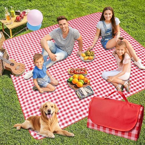 DAZZTIME Große Picknickdecke,Picknickdecke Wasserdicht Waschbar 300 X 200 cm,Stranddecke Sandfrei,Große Stranddecke,Faltbare Wanderdecke,Outdoor Decke,für Strand,Picknick,Camping von DAZZTIME