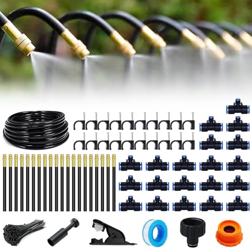 Garten BewässerungsSystem,Garten Bewässerung Kit 20M,Nebelbewässerungskit,DIY Gartenbewässerung,360 ° Automatische Bewässerung Schlauch,für Topfpflanzen Balkon Flower Bed Terrasse Garten BewässerungsSystem,Garten Bewässerung Kit 20M,Nebelbewässerungskit,DIY Gartenbewässerung,360 ° Automatische Bewässerung Schlauch,für Topfpflanzen Balkon Flower Bed Terrasse von DAZZTIME