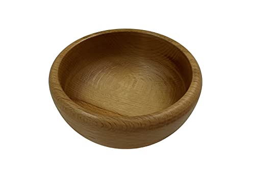 EFO Holzschale 12 cm | Holzschüssel aus natürlichem Buchenholz im rustikalen Stil | Salatschüssel Holz für Snacks, Obst oder Deko | Obstschale Buchenholz dekorativ und langlebig | Natürliches Holz von EFO