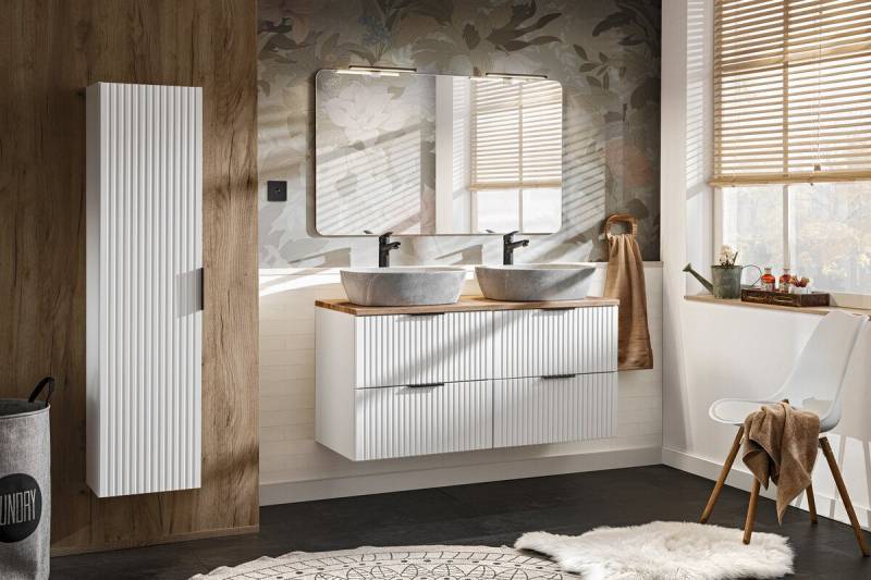 DB-Möbel Badezimmer-Set Badmöbel-"ASPEN" IN Weiß Matt von DB-Möbel