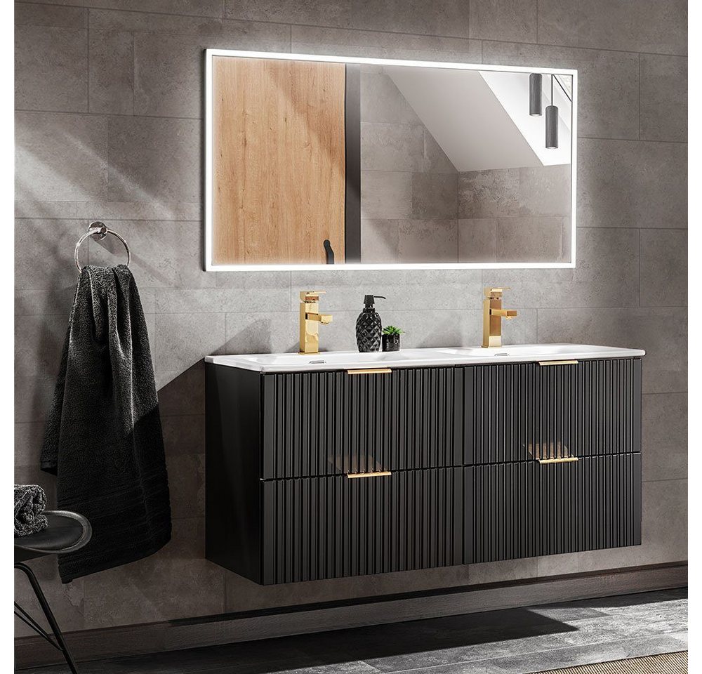 DB-Möbel Badmöbel-Set Badezimmer-set "Giulia"-Set, 2-St in matt schwarz DB-Möbel Badmöbel-Set Badezimmer-set "Giulia"-Set, 2-St in matt schwarz von DB-Möbel