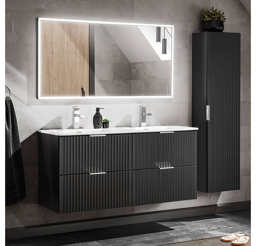 DB-Möbel Badmöbel-Set Badezimmer-set "Giulia"-Set, 3-St in matt schwarz DB-Möbel Badmöbel-Set Badezimmer-set "Giulia"-Set, 3-St in matt schwarz von DB-Möbel