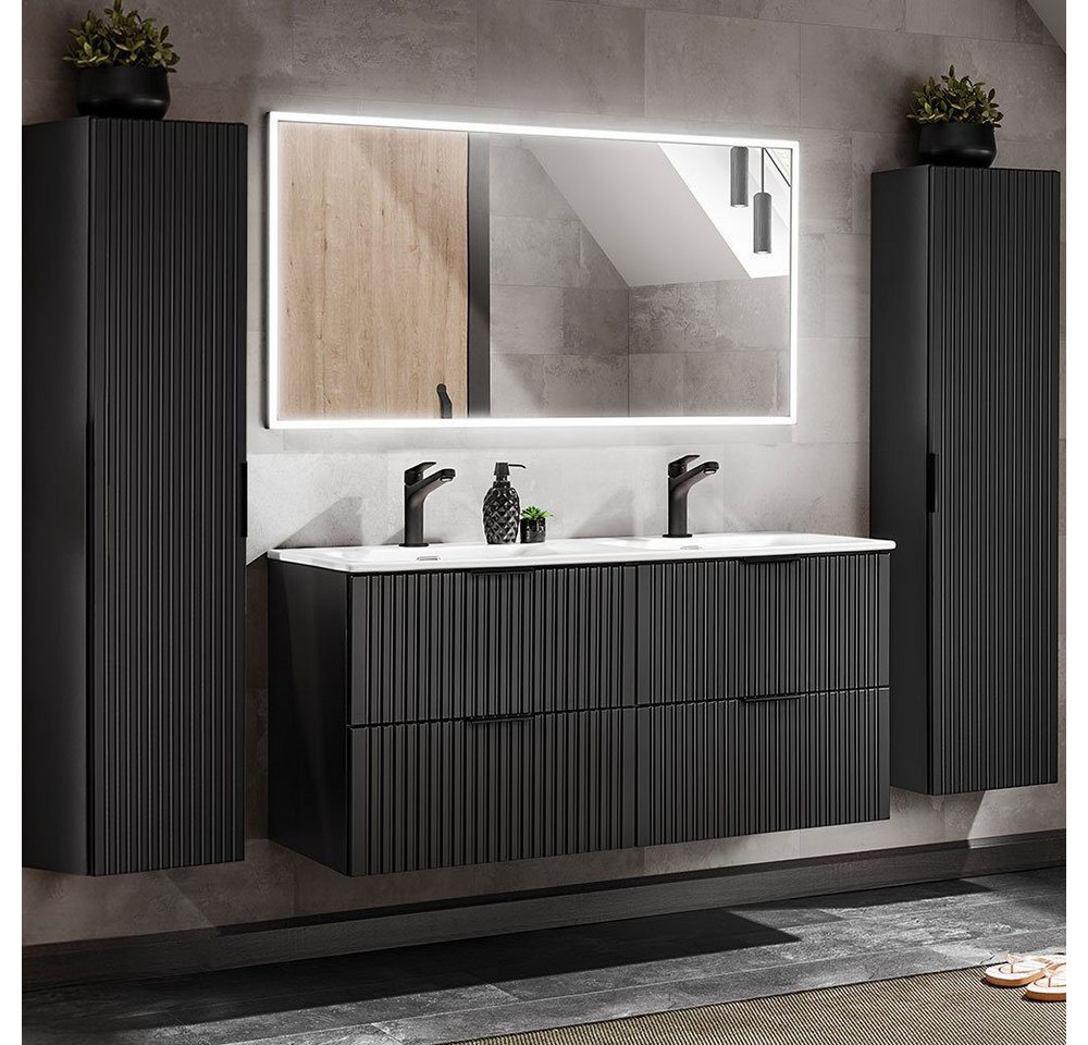 DB-Möbel Badmöbel-Set Badezimmer-set "Giulia"-Set, 4-St in matt schwarz DB-Möbel Badmöbel-Set Badezimmer-set "Giulia"-Set, 4-St in matt schwarz von DB-Möbel