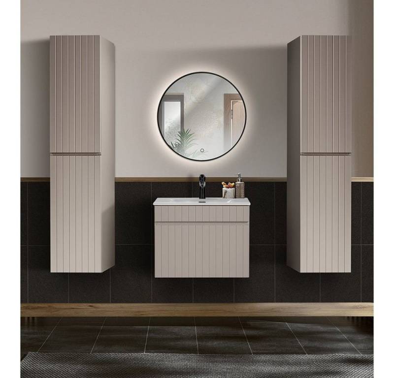 DB-Möbel Badmöbel-Set Badezimmer-set "MILENA"IN Kaschmir 60Cm. von DB-Möbel