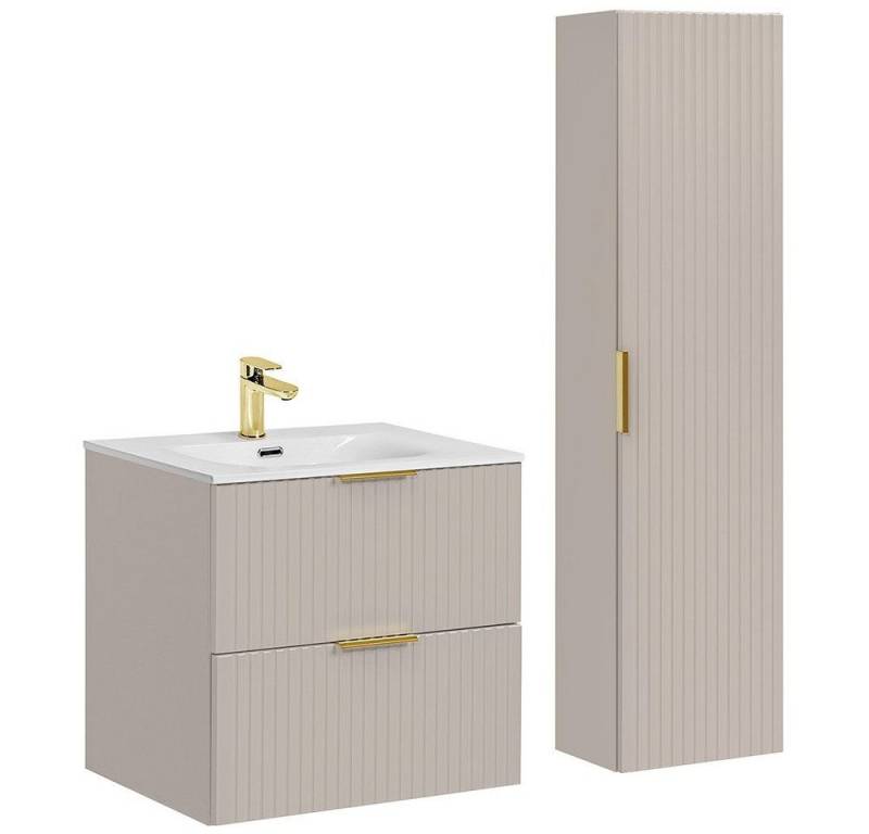 DB-Möbel Badmöbel-Set Badezimmer-set "NEWADA-CASHMERE" 60cm von DB-Möbel