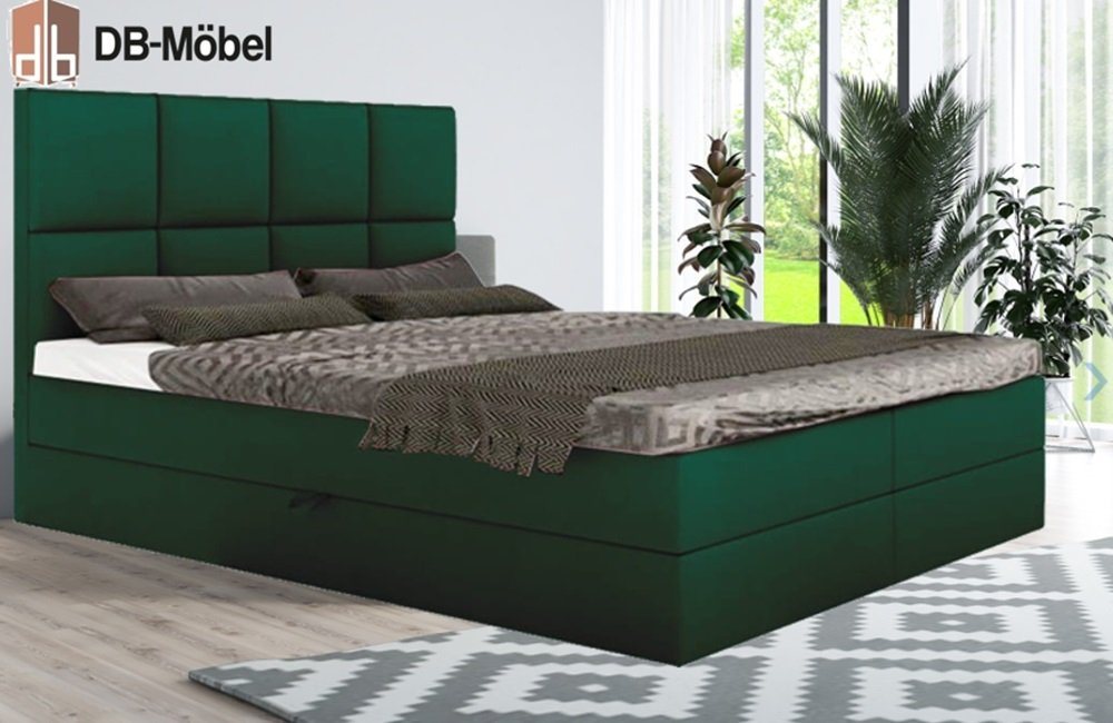 DB-Möbel Boxspringbett Artemia Bettkasten Doppelbett mit Matratzenauflagen von DB-Möbel