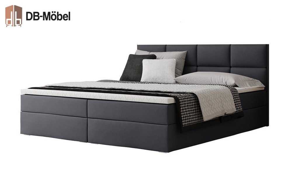 DB-Möbel Boxspringbett Artemia Bettkasten Doppelbett mit Matratzenauflagen von DB-Möbel