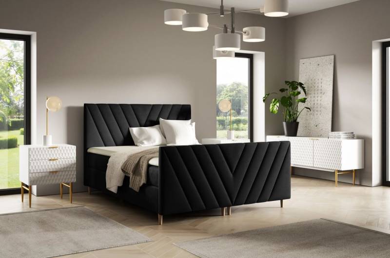 DB-Möbel Boxspringbett BOXSPRINGBETT "BENO-light" Möbel vom Hersteller. von DB-Möbel