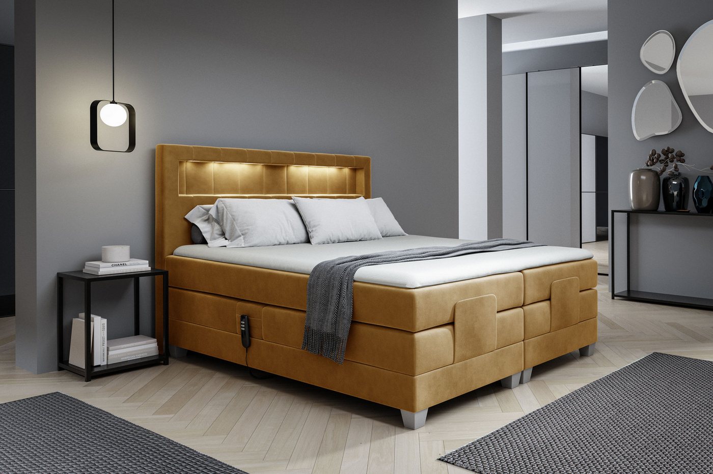 DB-Möbel Boxspringbett Boxspringbett "ELON" Elektrisch Bett - Möbel-vom Hersteller DB-Möbel Boxspringbett Boxspringbett "ELON" Elektrisch Bett - Möbel-vom Hersteller von DB-Möbel