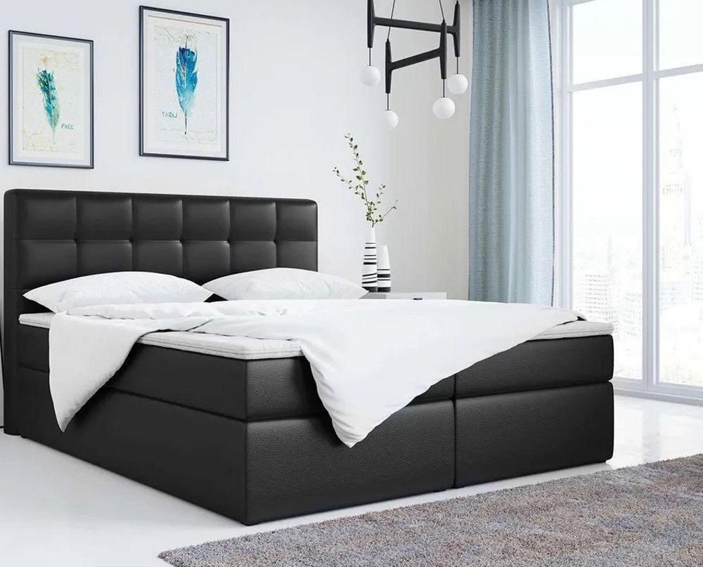 DB-Möbel Boxspringbett Doppelbett Polsterbett Kunstlederbett mit Bettkasten VillaHaus"" von DB-Möbel