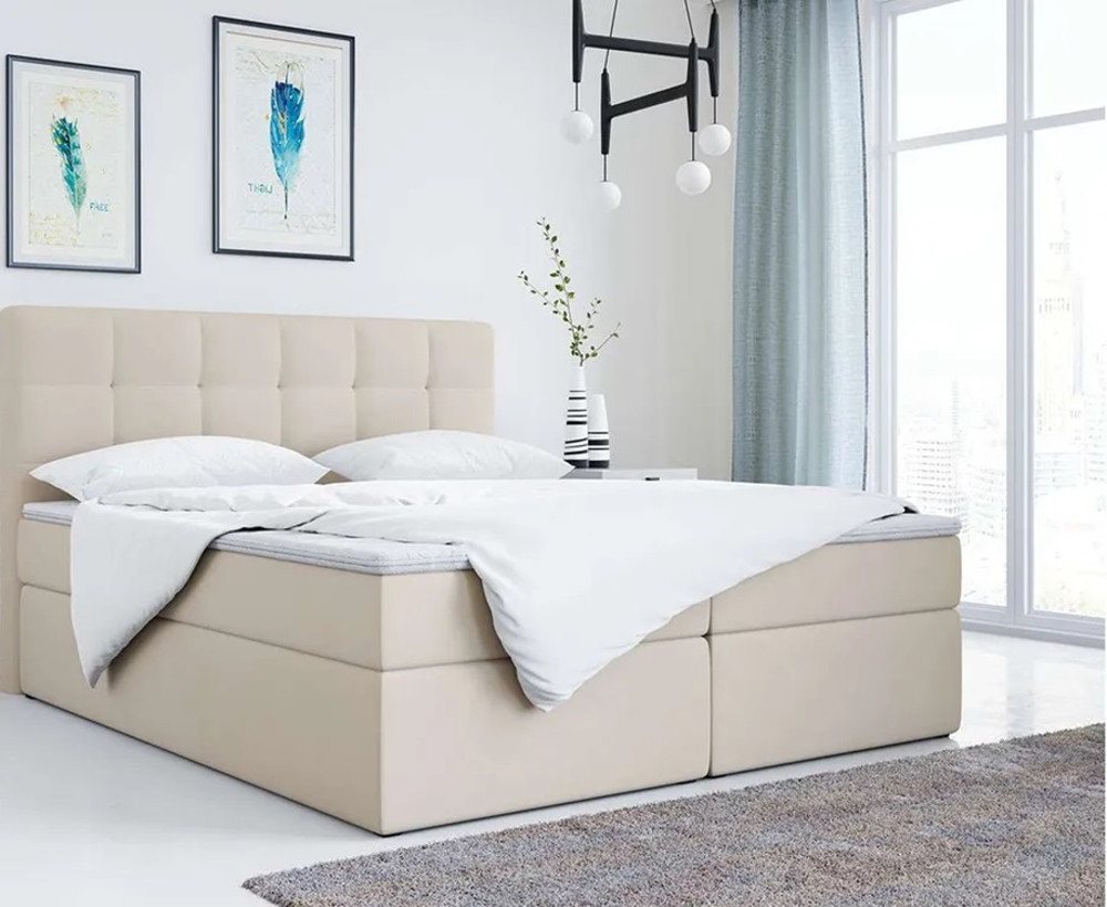 DB-Möbel Boxspringbett Doppelbett Polsterbett Kunstlederbett mit Bettkasten VillaHaus"" von DB-Möbel