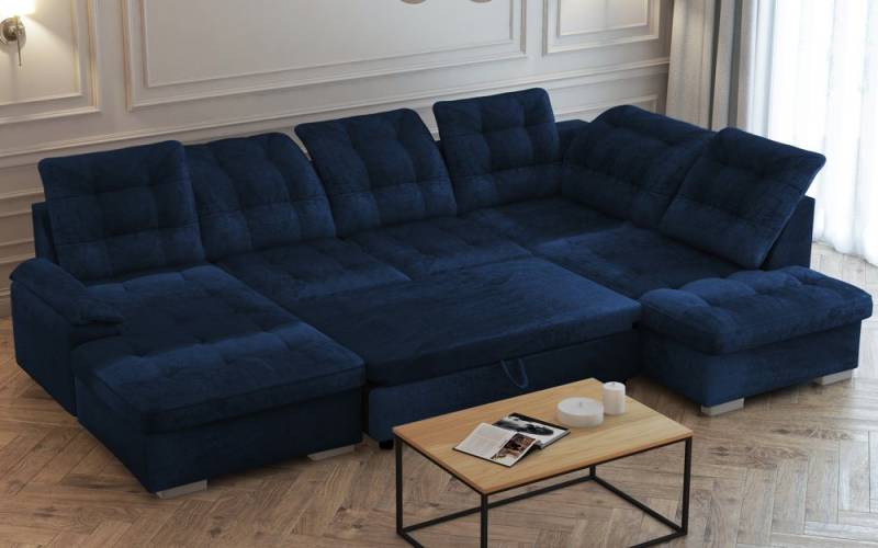 DB-Möbel Ecksofa "Bedloow" Schlafsofa in U-Form von DB-Möbel