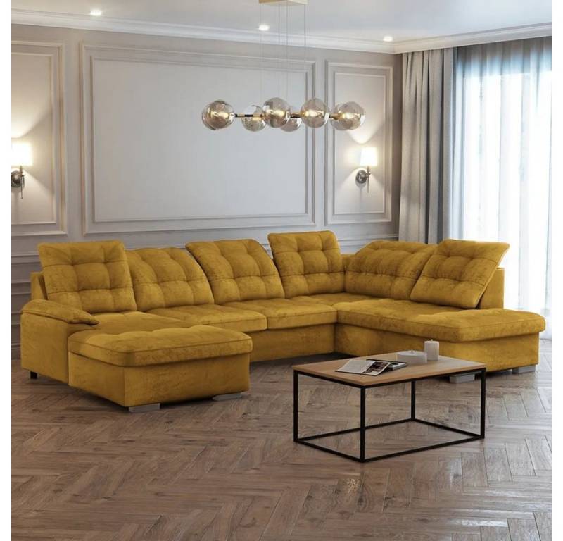 DB-Möbel Ecksofa "Bedloow" Schlafsofa in U-Form von DB-Möbel