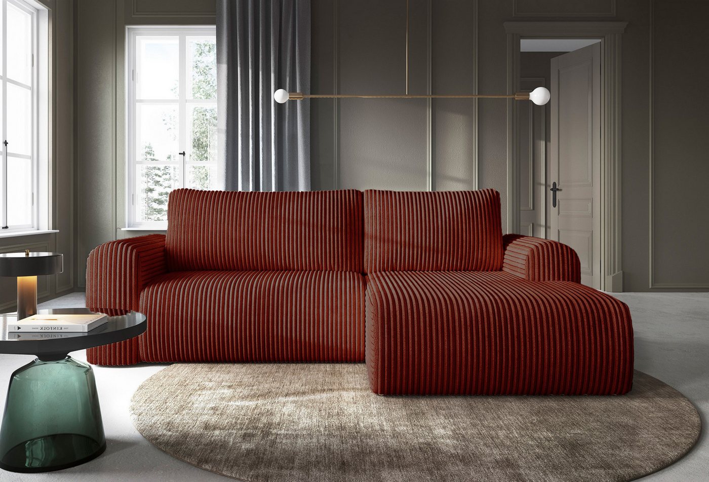 DB-Möbel Ecksofa "COCOLINI" in Plüschcord,Schlaffunktion,L-Form, Ecksofa vom Hersteller DB-Möbel Ecksofa "COCOLINI" in Plüschcord,Schlaffunktion,L-Form, Ecksofa vom Hersteller von DB-Möbel