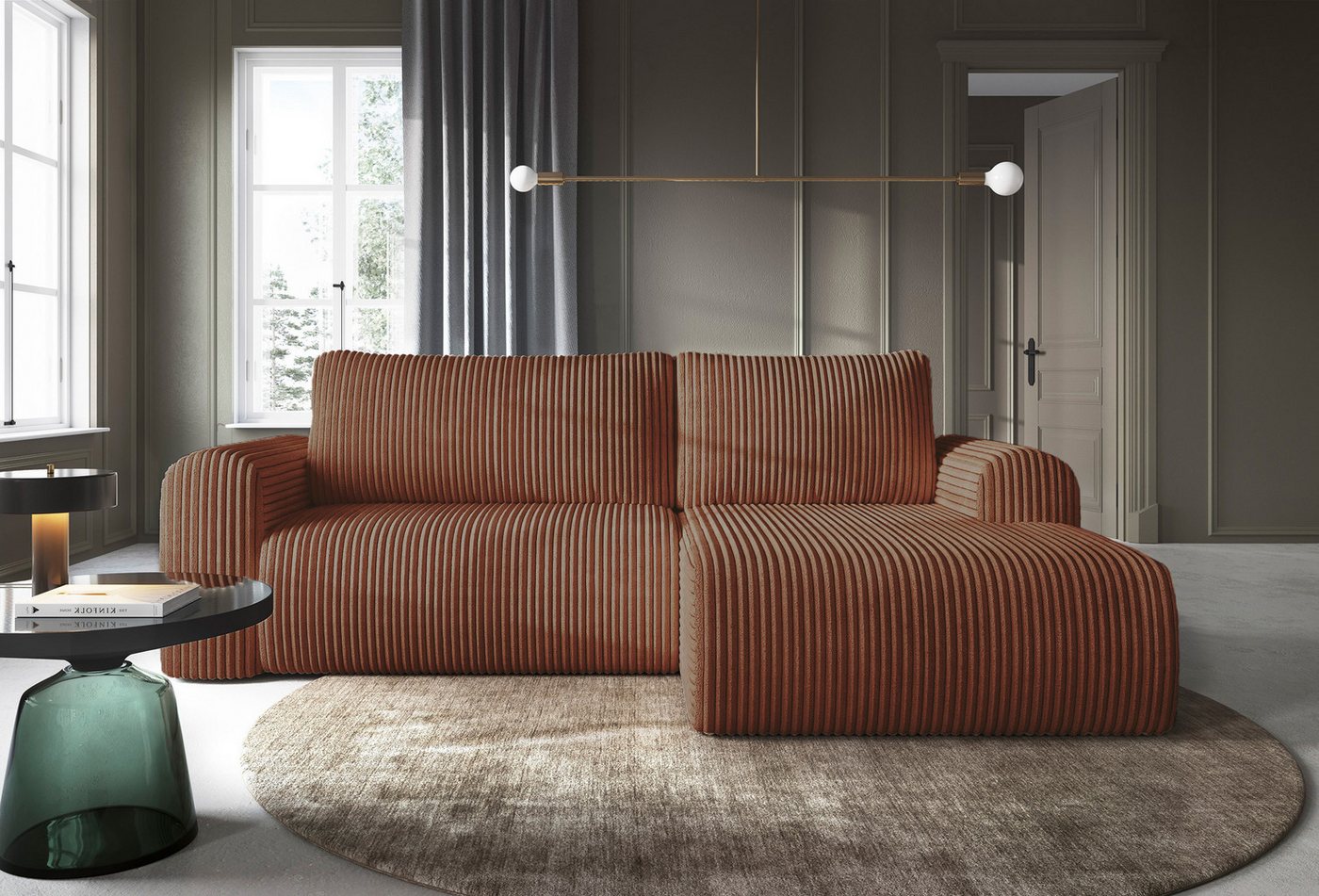 DB-Möbel Ecksofa "COCOLINI" in Plüschcord,Schlaffunktion,L-Form, Ecksofa vom Hersteller DB-Möbel Ecksofa "COCOLINI" in Plüschcord,Schlaffunktion,L-Form, Ecksofa vom Hersteller von DB-Möbel