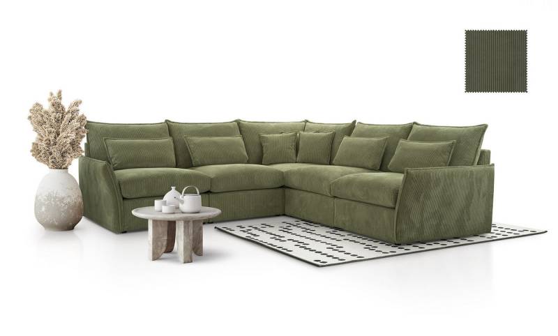 DB-Möbel Ecksofa "ELENORA" – modulares Ecksofa Möbel-vom Hersteller von DB-Möbel